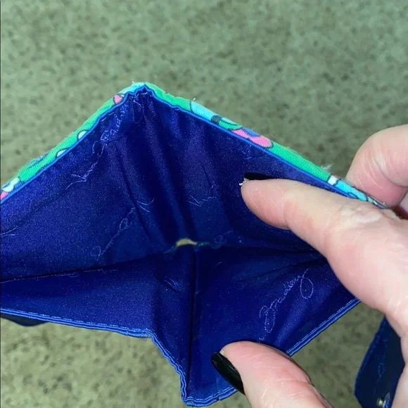 Vera Bradley-Vibrant Green Patterned Women's Wallet - Picture 5 of 5